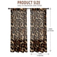 thumbnail image 6 of Cheetah Print Curtains 52WX84H Rod Pocket Leopard Not Blakout Curtains for Bedroom Living Room Wild Animals Print Drapes 2 Panels, 6 of 8