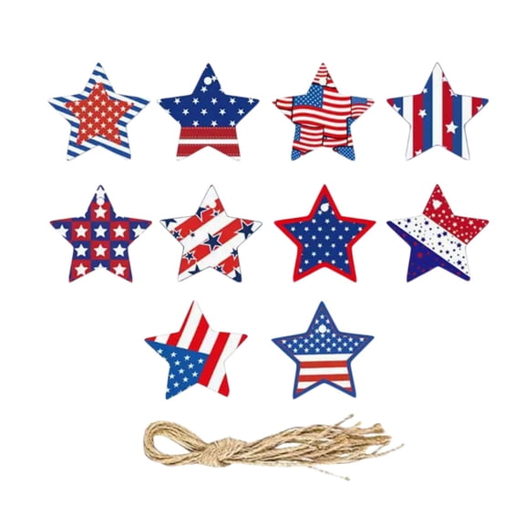 12 Pcs Patriotic Star Cutouts 4th of July Paper Star Cutouts Independence Day Stars Accents for Memorial Day DIY Bulletin Board Star Cutouts for Kids Patriotic Theme Party Decor
