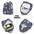 thumbnail image 5 of FORMRS Mini Backpack Purse for Women Travel Daypack Casual Shoulder Bag, Yellow Jellyfish, 5 of 7