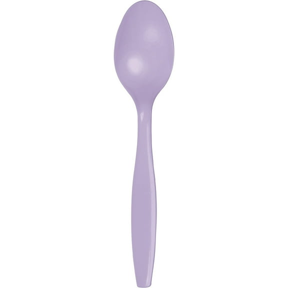 Luscious Lavender Plastic Spoons