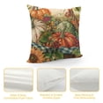 thumbnail image 4 of Qinduosi Fall Pillow Covers Fall Autumn Thanksgiving Pumpkin Sunflower Throw Pillow Cases Orange Buffalo Plaid Farmhouse Decorative Cushion Cover White, 4 of 5