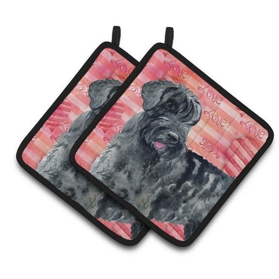 Caroline's Treasures Giant Schnauzer Love Pair of Pot Holders