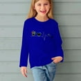 thumbnail image 5 of MeetoTime Hauts à Manches Longues pour Filles Printemps Automne Col Rond Imprimé Tunique Habillée Pull pour Enfants, 5 of 5