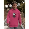 thumbnail image 2 of Cute Funny Vampire And Bats Hoodie Juniors -Image by Shutterstock,  x-Large, 2 of 4