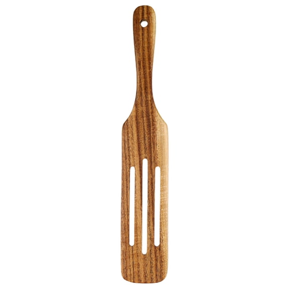 Skinny Wooden Spurtle Spatula for Sourdough Starter, Baking & Cooking, Non-Scratch Dough Scraper and Jar Mixing Tool, Ergonomic Stirring Stick for Canning, Spreading & Kneading 13.3 Inches
