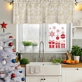 thumbnail image 6 of Farmhouse Yellow Valances for Windows, Decorative Rod Pocket Window Valance Curtains, Vintage Flower Leaf Botanical Plant Short Curtain Drapes for Kitchen/Living Room, 2 Panels, 54" W x 18" L, 6 of 8