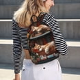 thumbnail image 5 of Lsque Cat Asleep Among Flowers Pattern Canvas Daypack, Durable Backpack, High-quality Versatile Backpack,Vintage Compact Backpack-Medium, 5 of 6