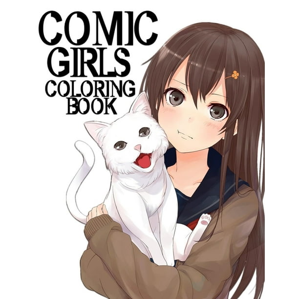 Anime boy and girl coloring pages