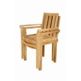 thumbnail image 2 of Anderson Teak Classic Teak Stackable Armchair in Natural (Set of 4), 2 of 3