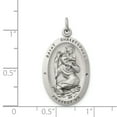 thumbnail image 3 of Sterling Silver Antiqued St. Christopher Medal, 3 of 4