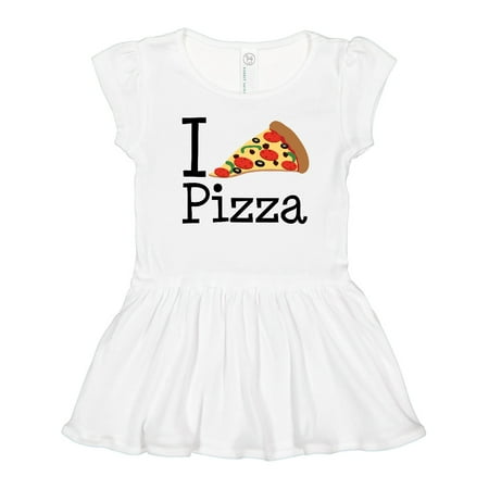 

Inktastic I Heart Pizza Girls Toddler Dress