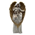 thumbnail image 2 of Figura de la Sagrada Familia con ángeles, centro de mesa, escultura de resina, figura navideña. L Oro, 2 of 9