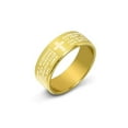 thumbnail image 1 of Minnieouse Anillo Vintage para hombre de diseño Simple para viajar, senderismo, boda portátil, anillos de acero inoxidable, joyería decorativa, Ropa, zapatos y accesorios Miscelánea Oro diez, 1 of 6