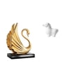 thumbnail image 1 of Figura Decorativa De Cisne De Porcelana, Colección De Estatuas, Arte Moderno, Escultura Animal, Adorno De Mesa Para Sala De Estar, Armario, Hogar, Oficina, Chimenea., 1 of 8