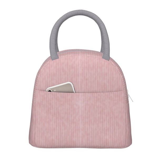 Balery Stripes Bolsa de Almuerzo para Mujeres, Caja de Almuerzo, Bolsa de Almuerzo Pequeña Impermeable, Tote de Almuerzo Reutilizable con Gran Capacidad
