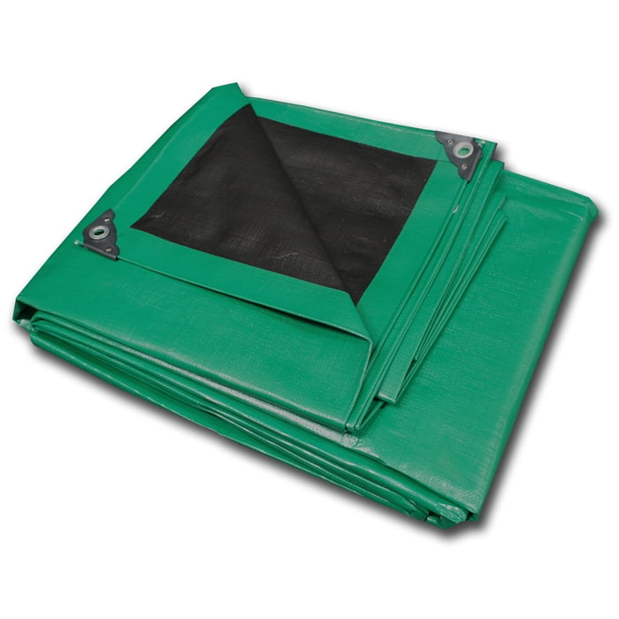 King Canopy Green/Black Super Heavy Duty Tarp 20X40