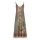 thumbnail image 4 of ICHUANYI Clearance Women's Summer Fashion Printed V-Neck Sleeveless Suspenders Pullover Dress(Green, S) ICHUANYI WER2023080704505, 4 of 5