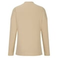 thumbnail image 5 of IROINNID Women's Short Cardigan Jacket V-Neck Solid Color Long Sleeve Casual Autumn Button Long Sweater Cardigan, Khaki, 5 of 8