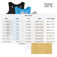 thumbnail image 4 of Maean 5 Pack Toddler Tank Tops Kids Undershirts Cotton Soft Round Neck Undershirt for Boys Girls, 4 of 7