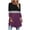 #05 Purple 【One to Wear, One to Wash, One to Spare.】, variant on Women's 3/4 Sleeve Longline Curved Hem Top Tops Shirts Blouses Solid Color Casual Daily Wear Loungewear Travel Fashion Essential Gift for Women | CSEONE,Coffee XL