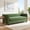 Green, variant on Christopher Knight Home 77.2" Modern Chenille Sofa Couch with Square Arms, 3 Seats, Wood Legs, Green