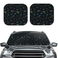 thumbnail image 2 of Haiem Gamepads Car Windshield Sun Shade (2 Pieces) Foldable Windshield Sun Shade Car Accessories for Truck SUV Pickup-Small, 2 of 7