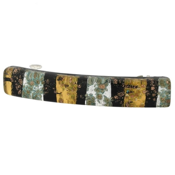 GlassOfVenice Murano Glass Venetian Reflections Hair Clip - Small