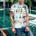 thumbnail image 6 of KLL Cute Pug Dogs for Men's Baseball Shirts,Short Sleeve Casual Shirts Button Down Shirt for Men Beach Summer Wedding Shirt-XX-Large, 6 of 7