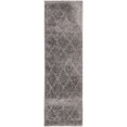 thumbnail image 1 of Unique Loom Tapis Moderne Géométrique en Treillis 2' x 6' 7 Runner Gris Foncé, 1 of 1