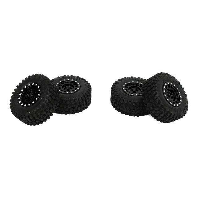 Neumáticos de goma para coche NikouMX 4 piezas neumáticos RC juego de llantas Beadlock
