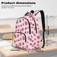 thumbnail image 6 of KUIFORTI Strawberry Print School Bag with Lunchbox Set of 4 Lightweight Kids Backpack with Pencil Case Water Bottle Sleeve for Elementary Primary Middle School Daily Use, 6 of 7
