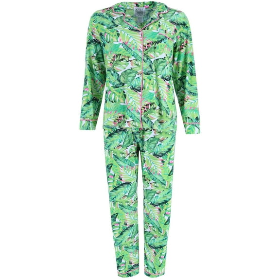 Mentally Exhausted Hawaiian Notch Pajama Set (Women)