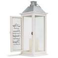thumbnail image 3 of Heaven In Your Heart Classic White 6.5 x 6.5 x 17 LED Candle Lantern, 3 of 4
