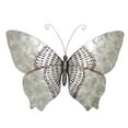 thumbnail image 1 of Eangee Home Design m2005 Butterfly Wall Decor, Silver with Rust Dashes, 1 of 1