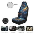 thumbnail image 6 of Yuyamidu Planet Auto Seat Covers Front Seats Only 2 PCS Outer Space Car Front Seat Covers Universal Car Interior Accessories Decoration, 6 of 7