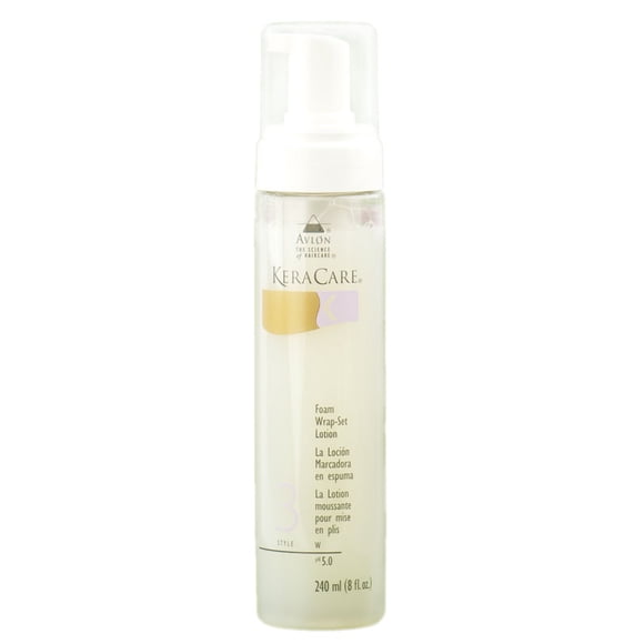 Set de espuma para envolver la loción KeraCare Avlon, 8 onzas, fijación regular
