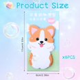 thumbnail image 3 of Amaxiu Cute Self Stick Notes, 6 Pack Cartoon Animal Sticky Note Kawaii Markers Flags Memo Pads Small Sticky Memo Pad Dog Cat Rabbit Bear Shape 8x5cm/3.2x2in 180 Sheets, 3 of 7
