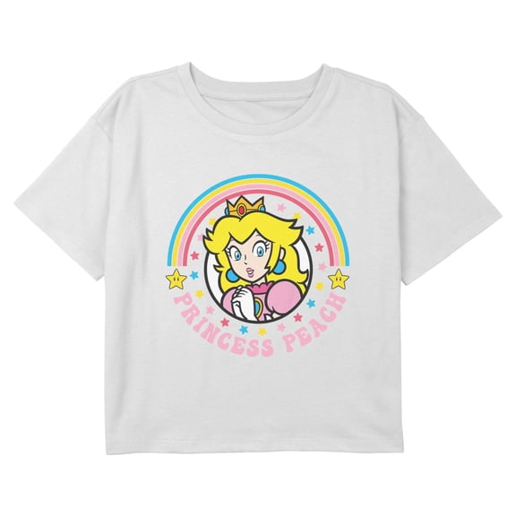 Girls Nintendo Joyful Rainbow Princess Peach T Shirt