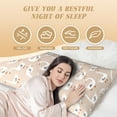 thumbnail image 4 of KLL Ultra Soft Microfiber Body Pillow Cover/Pillowcases 20"x54" with Hidden Zipper Closure-White Goose, 4 of 8