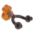 thumbnail image 1 of Stylish Mahogany Ukulele Wall Mount Stand For Concert Home Studio Exhibition With U Shaped Hooks - Space Saving Design, 1 of 8