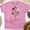 Azalea, variant on Red White Blue Flower Shirt | Inspirational Freedom Graphic T-Shirt, Maroon, Size L