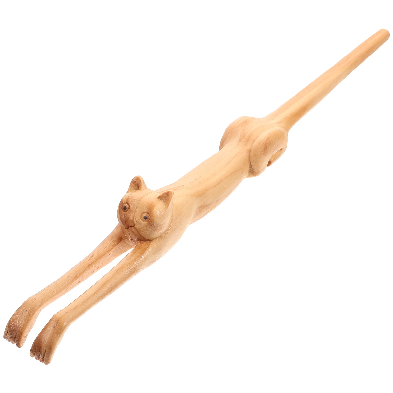 Cat Shaped Back Scratcher Wooden Back Scratcher Long Handle Back Scratcher Back Massage Tool