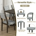thumbnail image 3 of MAYEERTY Farmhouse 9-Piece Extendable Dining Table Set with 2 Leaves and 8 Chairs, Espresso, 3 of 9