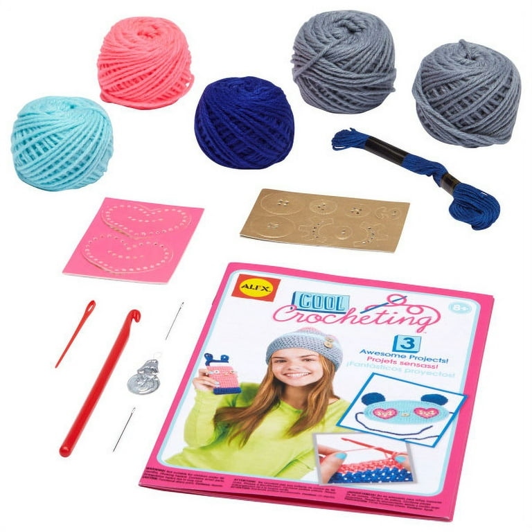 Granny Squares Crochet Kit for Kids - ALEX - Kids Craft Kits at