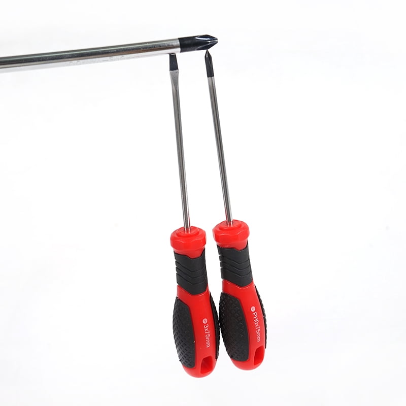 Screwdriver Set 6PCS, CR-V Steel Phillips and Slotted Screwdrivers with Non Slip Grip for Household Repair and DIY Tasks