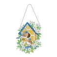 thumbnail image 1 of LILELIS DIY Art Painting Wreath Kits Special Shaped Rhinestone Art Window Pendants Home Garden Wall Hanging Kits Double Pattern ( Side Point Garland en Chandelier Party, 1 of 3