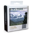 thumbnail image 2 of Lantern Press Ceramic Coaster Set, Estes Park, Colorado, Town Scene, Cork Back, Absorbent, Unique Art, 2 of 3