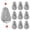 2oz-5pcs, variant on No-Roll Fishing Sinkers | Flat Inline No-Snag Weights for Saltwater Surf Fishing & Catfish Rigs