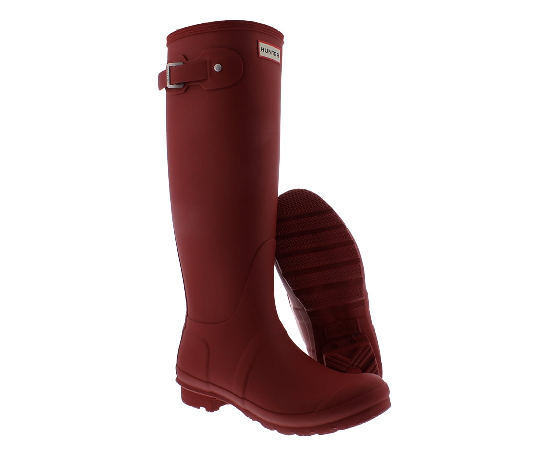 Hunter Original Tall Rain Boot Womens Shoes Size 9, Color: Military Red