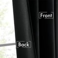 thumbnail image 6 of Black Velvet Curtains 96 inches Long 2 Panels - Luxury Pinch Pleated Room Darkening Window Drapes for Bedroom Living Room Thermal Insulated Super Soft Blackout, Back Tab Rod Pocket, 6 of 6